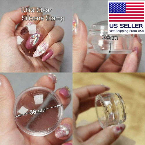 Clear silicone nail art - nail,